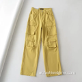 OEM Plus Size Women's Casual Cargo Nylon Wide Leg jogger Pants Women Street